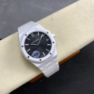 ĐỒNG HỒ AUDEMARS PIGUET ROYAL OAK 15500ST REPLICA VỎ GỐM MẶT SỐ ĐEN NHÀ MÁY APS 41MM 2 ĐỒNG HỒ AUDEMARS PIGUET ROYAL OAK 15500ST REPLICA VỎ GỐM MẶT SỐ ĐEN NHÀ MÁY APS 41MM (1)