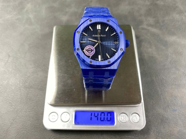 ĐỒNG HỒ AUDEMARS PIGUET ROYAL OAK 15500ST REPLICA VỎ GỐM XANH BLUE APS 41MM (2) ĐỒNG HỒ AUDEMARS PIGUET ROYAL OAK 15500ST REPLICA VỎ GỐM XANH BLUE APS 41MM (1)