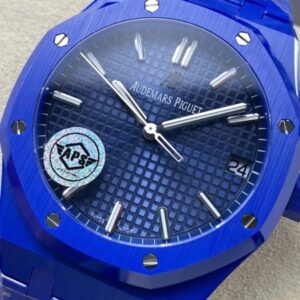 ĐỒNG HỒ AUDEMARS PIGUET ROYAL OAK 15500ST REPLICA VỎ GỐM XANH BLUE APS 41MM 4 ĐỒNG HỒ AUDEMARS PIGUET ROYAL OAK 15500ST REPLICA VỎ GỐM XANH BLUE APS 41MM (1)