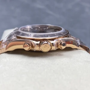 ROLEX DAYTONA BROWN DIAL REPLICA WATCH STEEL STRAP Q FACTORY 40MM 5 ĐỒNG HỒ ROLEX DAYTONA MẶT SỐ NÂU REPLICA DÂY ĐEO THÉP NHÀ MÁY Q 40MM (1)