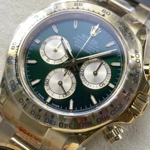 ROLEX DAYTONA REPLICA WATCH GREEN DIAL Q FACTORY 40MM 2 ĐỒNG HỒ ROLEX DAYTONA REPLICA MẶT SỐ MÀU XANH LÁ NHÀ MÁY Q 40MM (1)