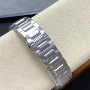 IWC Schaffhausen Ingenieur Replica Watches Blue Dial Stainless Steel V7 Factory 40mm 8 Dong Ho IWC Schaffhausen Ingenieur Rep 11 Cao Cap Day Kim Loai Xuong V7 40mm 10