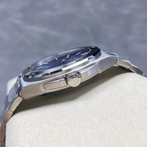 IWC Schaffhausen Ingenieur Replica Watches Blue Dial Stainless Steel V7 Factory 40mm 5 Dong Ho IWC Schaffhausen Ingenieur Rep 11 Cao Cap Day Kim Loai Xuong V7 40mm 7