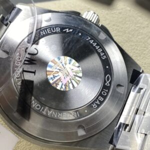 IWC Schaffhausen Ingenieur Replica Watches Blue Dial Stainless Steel V7 Factory 40mm 7 Dong Ho IWC Schaffhausen Ingenieur Rep 11 Cao Cap Day Kim Loai Xuong V7 40mm 9