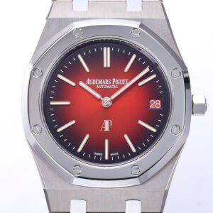 AUDEMARS PIGUET IMITATION WATCHES ROYAL OAK JUMBO EXTRA-THIN 16202XT 50th ANNIVERSARY SMOKED BURGUNDY DIAL ZF FACTORY 39mm 1 Audemars Piguet Royal Oak 16202XT 50th Anniversary ZF 9