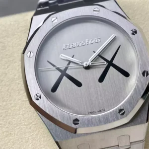 AUDEMARS PIGUET ROYAL OAK 15400ST KAWS BEST REPLICA WATCHES STAINLESS STEEL AUTOMATIC APS FACTORY 41MM 1 DONG HO AUDEMARS PIGUET ROYAL OAK 15400ST KAWS CHE TAC CAO CAP THEP KHONG GI APS FACTORY 41MM 9