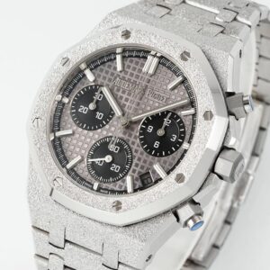 AUDEMARS PIGUET ROYAL OAK 26240 GOOD IMITATION WATCHES FROSTED BLACK GREY DIAL APS FACTORY 41MM 2 DONG HO AUDEMARS PIGUET ROYAL OAK 26240 REP 11 FROSTED MAT SO XAM DEN APS FACTORY 41MM 8
