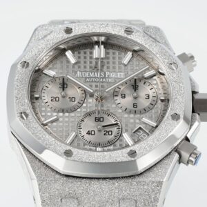 AUDEMARS PIGUET ROYAL OAK 26240 LUXURY FAKE WATCHES FROSTED GREY DIAL APS FACTORY 41MM 1 DONG HO AUDEMARS PIGUET ROYAL OAK 26240 REP FROSTED MAT SO XAM APS FACTORY 41MM 9