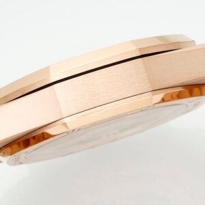 AUDEMARS PIGUET ROYAL OAK 26240 IMITATION WATCHES FROSTED ROSE GOLD DARK BLUE DIAL APS FACTORY 41MM 5 DONG HO AUDEMARS PIGUET ROYAL OAK CHRONOGRAPH 26240 CHE TAC FROSTED ROSE GOLD MAT XANH DEN APS FACTORY 41MM 5