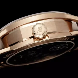 AUDEMARS PIGUET TOURBILLON 26600CR BEST REPLICA WATCHES OPENWORKED ROSE GOLD PLATE CASE LEATHER STRAP 41MM 5 DONG HO AUDEMARS PIGUET TOURBILLON 26600CR CHE TAC OPENWORKED VO MA VANG HONG 41MM 6