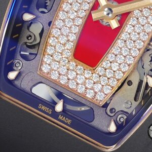 RICHARD MILLE RM07-01 GOOD IMITATION WATCHES BLACK CERAMIC RED RHINESTONE DIAL ZF FACTORY 31.5MM x 12MM 4 DONG HO NU RICHARD MILLE RM07 01 REP 11 VO GOM DEN MAT SO DO DINH DA ZF FACTORY 31.5MM x 12MM 6