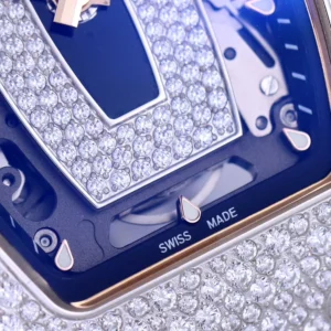 RICHARD MILLE RM07-01 BEST REPLICA WATCHES RHINESTONE CASE BLACK DIAL RUBBER STRAP ZF FACTORY 36MM 4 DONG HO NU RICHARD MILLE RM07 01 REPLICA CAO CAP DINH DA MAT DEN ZF FACTORY 36MM 5