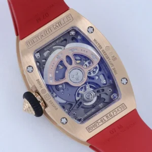ĐỒNG HỒ NỮ RICHARD MILLE RM07-01 REPLICA CAO CẤP ĐÍNH ĐÁ MẶT ĐỎ MẠ VÀNG HỒNG ZF FACTORY 36MM 7 DONG HO NU RICHARD MILLE RM07 01 REPLICA CAO CAP DINH DA MAT DO MA VANG HONG ZF FACTORY 36MM 2