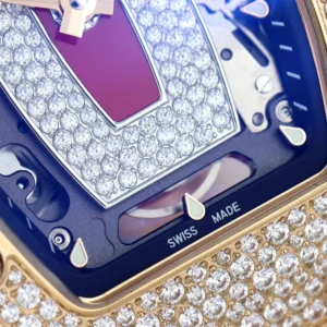 ĐỒNG HỒ NỮ RICHARD MILLE RM07-01 REPLICA CAO CẤP ĐÍNH ĐÁ MẶT ĐỎ MẠ VÀNG HỒNG ZF FACTORY 36MM 4 DONG HO NU RICHARD MILLE RM07 01 REPLICA CAO CAP DINH DA MAT DO MA VANG HONG ZF FACTORY 36MM 5