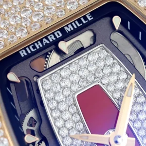 ĐỒNG HỒ NỮ RICHARD MILLE RM07-01 REPLICA CAO CẤP ĐÍNH ĐÁ MẶT ĐỎ MẠ VÀNG HỒNG ZF FACTORY 36MM 3 DONG HO NU RICHARD MILLE RM07 01 REPLICA CAO CAP DINH DA MAT DO MA VANG HONG ZF FACTORY 36MM 6