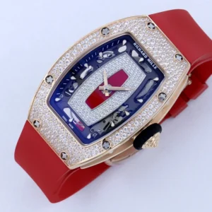 ĐỒNG HỒ NỮ RICHARD MILLE RM07-01 REPLICA CAO CẤP ĐÍNH ĐÁ MẶT ĐỎ MẠ VÀNG HỒNG ZF FACTORY 36MM 2 DONG HO NU RICHARD MILLE RM07 01 REPLICA CAO CAP DINH DA MAT DO MA VANG HONG ZF FACTORY 36MM 7