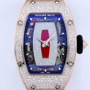 ĐỒNG HỒ NỮ RICHARD MILLE RM07-01 REPLICA CAO CẤP ĐÍNH ĐÁ MẶT ĐỎ MẠ VÀNG HỒNG ZF FACTORY 36MM 1 DONG HO NU RICHARD MILLE RM07 01 REPLICA CAO CAP DINH DA MAT DO MA VANG HONG ZF FACTORY 36MM 8
