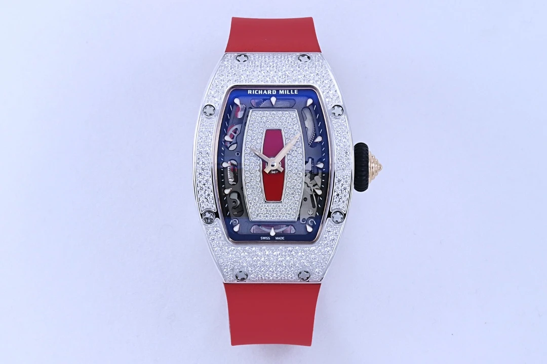 ĐỒNG HỒ NỮ RICHARD MILLE RM07-01 REPLICA CAO CẤP ĐÍNH ĐÁ MẶT ĐỎ ZF FACTORY 36MM (1) DONG HO NU RICHARD MILLE RM07 01 REPLICA CAO CAP DINH DA MAT DO ZF FACTORY 36MM 1