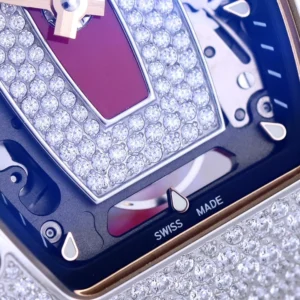 RICHARD MILLE RM07-01 IMITATION WATCHES RHINESTONE CASE RED DIAL RUBBER STRAP ZF FACTORY 36MM 4 DONG HO NU RICHARD MILLE RM07 01 REPLICA CAO CAP DINH DA MAT DO ZF FACTORY 36MM 6