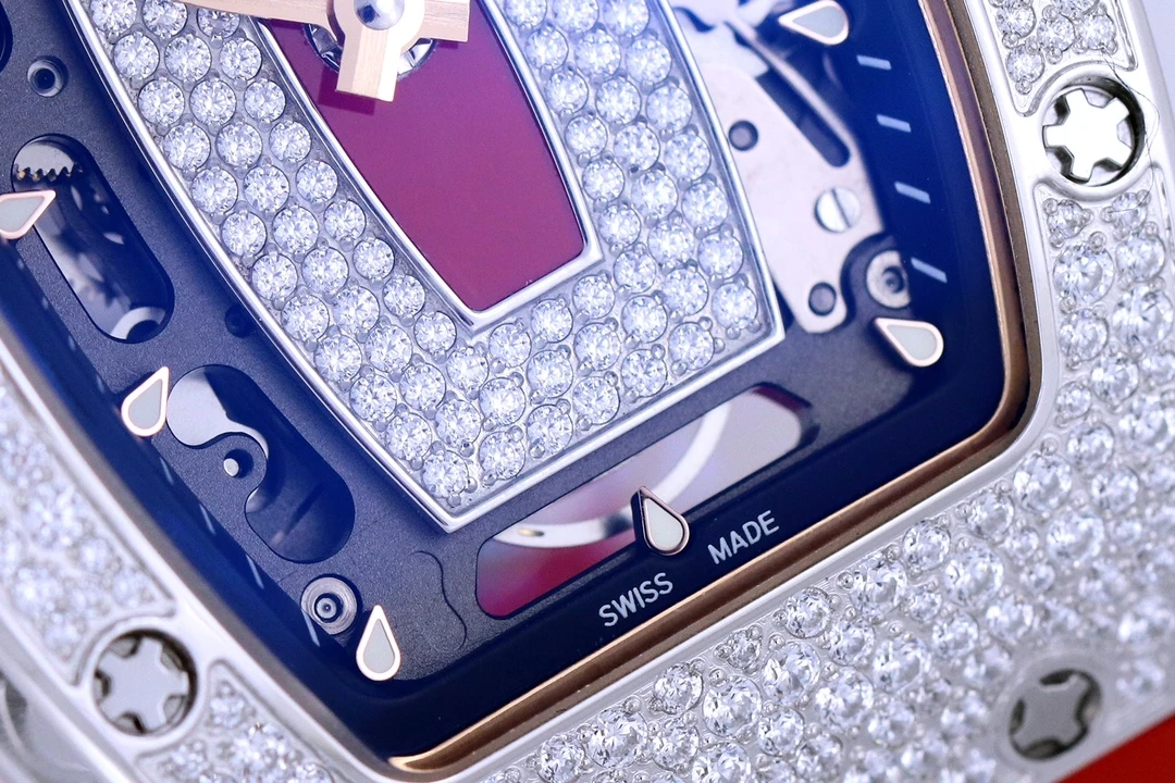 ĐỒNG HỒ NỮ RICHARD MILLE RM07-01 REPLICA CAO CẤP ĐÍNH ĐÁ MẶT ĐỎ ZF FACTORY 36MM (6) DONG HO NU RICHARD MILLE RM07 01 REPLICA CAO CAP DINH DA MAT DO ZF FACTORY 36MM 6