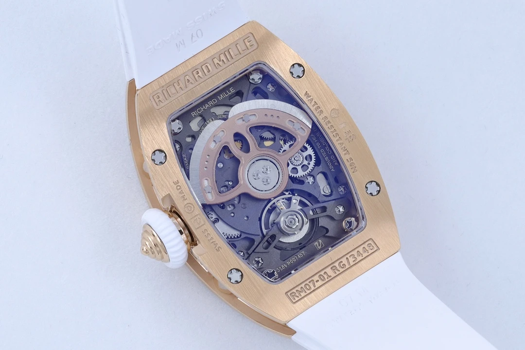 ĐỒNG HỒ NỮ RICHARD MILLE RM07-01 REPLICA CAO CẤP ĐÍNH ĐÁ MẶT TRẮNG MẠ VÀNG HỒNG ZF FACTORY 36MM (2) DONG HO NU RICHARD MILLE RM07 01 REPLICA CAO CAP DINH DA MAT TRANG MA VANG HONG ZF FACTORY 36MM 2