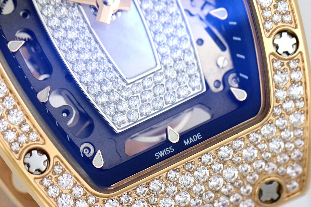 ĐỒNG HỒ NỮ RICHARD MILLE RM07-01 REPLICA CAO CẤP ĐÍNH ĐÁ MẶT TRẮNG MẠ VÀNG HỒNG ZF FACTORY 36MM (5) DONG HO NU RICHARD MILLE RM07 01 REPLICA CAO CAP DINH DA MAT TRANG MA VANG HONG ZF FACTORY 36MM 5