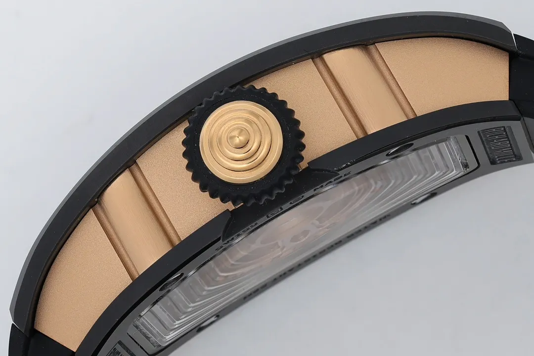 ĐỒNG HỒ NỮ RICHARD MILLE RM07 REPLICA VỎ GỐM ĐEN MẶT SỐ ĐEN ĐÍNH ĐÁ ZF FACTORY 31.5MM x 12MM (4) DONG HO NU RICHARD MILLE RM07 REPLICA VO GOM DEN MAT SO DEN DINH DA ZF FACTORY 31.5MM x 12MM 4