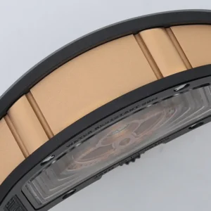 RICHARD MILLE RM07-01 LUXURY FAKE WATCHES BLACK CERAMIC CASE DIAL RHINESTONE ZF FACTORY 31.5MM x 12MM 6 DONG HO NU RICHARD MILLE RM07 REPLICA VO GOM DEN MAT SO DEN DINH DA ZF FACTORY 31.5MM x 12MM 5