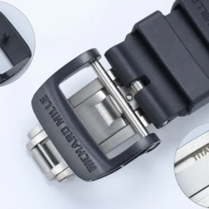 RICHARD MILLE GOOD IMITATION WATCHES RM035 AMERICAS TORO BLACK CERAMIC CASE TOURBILLON ZF FACTORY 40X48MM 8 DONG HO RICHARD MILLE REPLICA RM035 AMERICAS TORO VO GOM DEN TOURBILLON ZF FACTORY 40X48MM 2