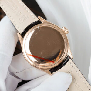 ROLEX CELLINI MOONPHASE HIGH END WATCH REPLICAS ROSE GOLD 18K COVER LEATHER STRAP 39MM 9 DONG HO ROLEX CELLINI REPLICA BOC VANG 10
