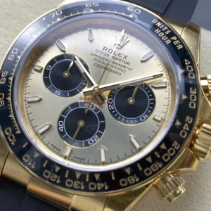 ROLEX COSMOGRAPH DAYTONA M126518LN-0012 HIGH END REPLICA WATCHES GOLD PLATE LUMINOUS HOURS OYSTERFLEX STRAP VS FACTORY 40MM 5 DONG HO ROLEX COSMOGRAPH DAYTONA M126518LN 0012 REP MA VANG DAY OYSTERFLEX VS FACTORY 5