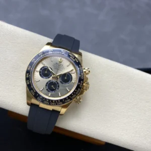 ROLEX COSMOGRAPH DAYTONA M126518LN-0012 HIGH END REPLICA WATCHES GOLD PLATE LUMINOUS HOURS OYSTERFLEX STRAP VS FACTORY 40MM 3 DONG HO ROLEX COSMOGRAPH DAYTONA M126518LN 0012 REP MA VANG DAY OYSTERFLEX VS FACTORY 6