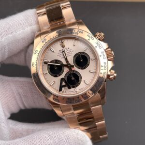 ROLEX DAYTONA 126505-0003 IMITATION LUXURY WATCHES ROSE GOLD PLATE SUNDUST DIAL 40MM 4 DONG HO ROLEX DAYTONA 126505 0003 REPLICA CHRONOGRAPH MA VANG HONG MAT SUNDUST 40MM 8