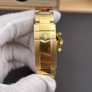 ROLEX DAYTONA 126508-0006 HIGH END WATCH REPLICAS GOLD PLATE YELLOW DIAL 40MM 9 DONG HO ROLEX DAYTONA 126508 0006 BEST REPLICA MA VANG MAT SO MAU VANG 40MM 3