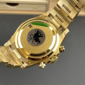 ROLEX DAYTONA 126508-0006 HIGH END WATCH REPLICAS GOLD PLATE YELLOW DIAL 40MM 7 DONG HO ROLEX DAYTONA 126508 0006 BEST REPLICA MA VANG MAT SO MAU VANG 40MM 5