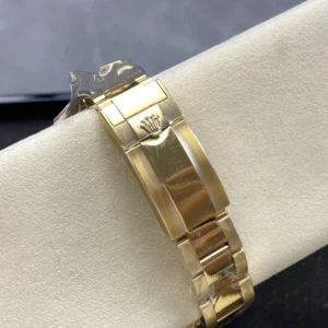 ROLEX DAYTONA 126508-0008 LUXURY FAKE WATCH GOLD PLATE GREEN EMERAL DIAL QF FACTORY 40MM 8 DONG HO ROLEX DAYTONA 126508 0008 REPLICA 11 MAT SO XANH LUC BAO MA VANG QF FACTORY 40MM 2