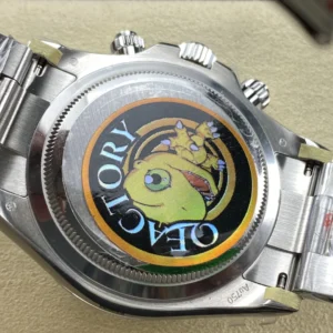 ROLEX DAYTONA 126509-0005 IMITATION LUXURY WATCHES BLUE DIAL INDEX HOURS QF FACTORY 40MM 8 DONG HO ROLEX DAYTONA 126509 0005 CHE TAC MAT SO MAU XANH COC DA QUANG DAY THEP QF FACTORY 40MM 3