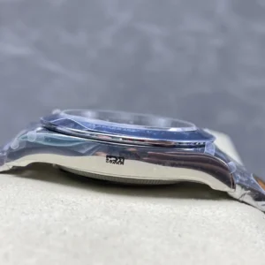 ROLEX DAYTONA 126509-0005 IMITATION LUXURY WATCHES BLUE DIAL INDEX HOURS QF FACTORY 40MM 7 DONG HO ROLEX DAYTONA 126509 0005 CHE TAC MAT SO MAU XANH COC DA QUANG DAY THEP QF FACTORY 40MM 4