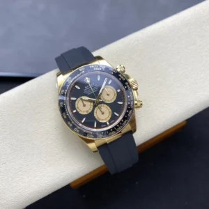 ROLEX DAYTONA COSMOGRAPH M126518LN-0004 BEST REPLICA WATCHES GOLD PLATE BLACK DIAL LUMINOUS HOURS VS FACTORY 40MM 3 DONG HO ROLEX DAYTONA COSMOGRAPH M126518LN 0004 REPLICA 11 MA VANG MAT SO DEN COC DA QUANG VS FACTORY 40MM 8