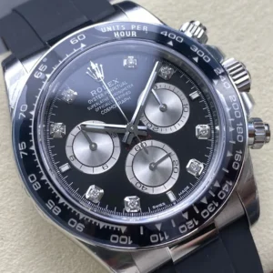 ĐỒNG HỒ ROLEX DAYTONA COSMOGRAPH M126519LN-0004 REPLICA MẶT SỐ ĐEN CỌC ĐÍNH ĐÁ DÂY OYSTERFLEX VS FACTORY 40MM 5 DONG HO ROLEX DAYTONA COSMOGRAPH M126519LN 0004 REPLICA MAT SO DEN COC DINH DA DAY OYSTERFLEX VS FACTORY 40MM 7