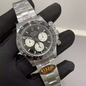 ROLEX DAYTONA LE MANS 126529LN GOOD IMITATION WATCHES BLACK DIAL OYSTER STRAP QF FACTORY 40MM 2 DONG HO ROLEX DAYTONA LE MANS 126529LN REPLICA 11 MAT SO MAU DEN DAY OYSTER QF FACTORY 40MM 3