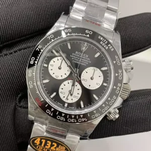 ROLEX DAYTONA LE MANS 126529LN GOOD IMITATION WATCHES BLACK DIAL OYSTER STRAP QF FACTORY 40MM 3 DONG HO ROLEX DAYTONA LE MANS 126529LN REPLICA 11 MAT SO MAU DEN DAY OYSTER QF FACTORY 40MM 4