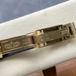 ROLEX DAYTONA M126518LN REPLICA WATCHES BLUE GEM DIAL GOLD PLATE OYSTERFLEX STRAP QF FACTORY 40MM 9 DONG HO ROLEX DAYTONA M126518LN REPLICA MAT XANH 3