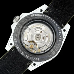 ROLEX DIW GMT-MASTER II KNOCK OFF WATCHES CARBON FIBER CASE GREY DIAL GREEN FABRIC STRAP DIW FACTORY 40MM 7 DONG HO ROLEX DIW GMT MASTER II REP 11 VO CARBON FIBER MAT SO XAM DAY VAI DIW FACTORY 40MM 3