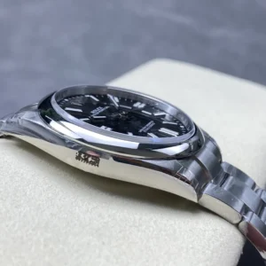ROLEX OYSTER PERPETUAL M124300-0002 LUXURY FAKE WATCHES BLACK DIAL AUTOMATIC VS FACTORY 36/41MM 6 DONG HO ROLEX OYSTER PERPETUAL M124300 0002 REPLICA CAO CAP MAT SO MAU DEN 36 42MM 5
