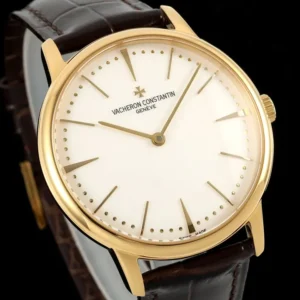 VACHERON CONSTANTIN PATRIMONY 81180 LUXURY FAKE WATCHES GOLD PLATE WHITE DIAL LEATHER STRAP KZ FACTORY 40MM 1 DONG HO VACHERON CONSTANTIN 81180 CHE TAC MA VANG MAT TRANG DAY DA KZ FACTORY 40MM 9