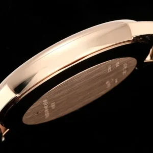 VACHERON CONSTANTIN PATRIMONY 81180R IMITATION WATCHES ROSE GOLD PLATE BLACK DIAL LEATHER STRAP KZ FACTORY 40MM 6 DONG HO VACHERON CONSTANTIN PATRIMONY 81180R REP 11 MA VANG HONG MAT DEN DAY DA KZ FACTORY 40MM 4