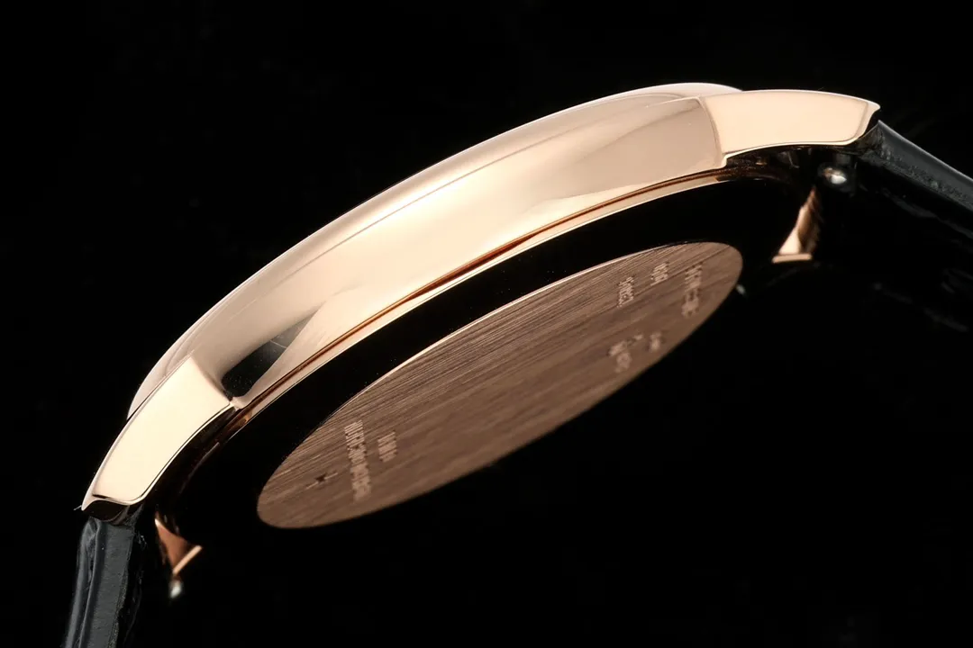 ĐỒNG HỒ VACHERON CONSTANTIN PATRIMONY 81180R REP 11 MẠ VÀNG HỒNG MẶT ĐEN DÂY DA KZ FACTORY 40MM (4) DONG HO VACHERON CONSTANTIN PATRIMONY 81180R REP 11 MA VANG HONG MAT DEN DAY DA KZ FACTORY 40MM 4