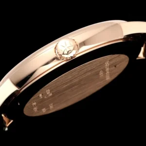 VACHERON CONSTANTIN PATRIMONY 81180R IMITATION WATCHES ROSE GOLD PLATE BLACK DIAL LEATHER STRAP KZ FACTORY 40MM 5 DONG HO VACHERON CONSTANTIN PATRIMONY 81180R REP 11 MA VANG HONG MAT DEN DAY DA KZ FACTORY 40MM 5