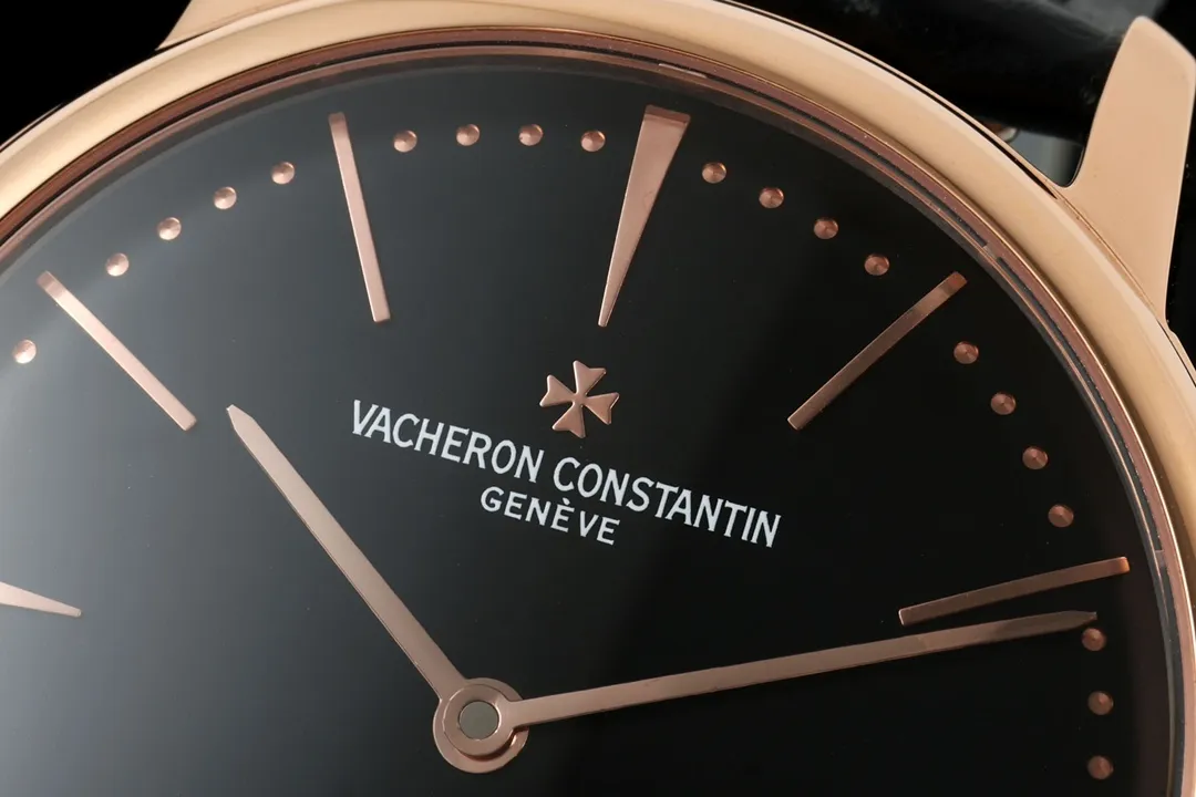 ĐỒNG HỒ VACHERON CONSTANTIN PATRIMONY 81180R REP 11 MẠ VÀNG HỒNG MẶT ĐEN DÂY DA KZ FACTORY 40MM (7) DONG HO VACHERON CONSTANTIN PATRIMONY 81180R REP 11 MA VANG HONG MAT DEN DAY DA KZ FACTORY 40MM 7